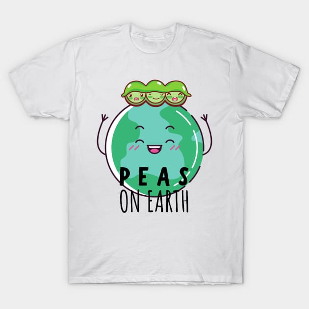 Peas on Earth T-Shirt by Random Prints